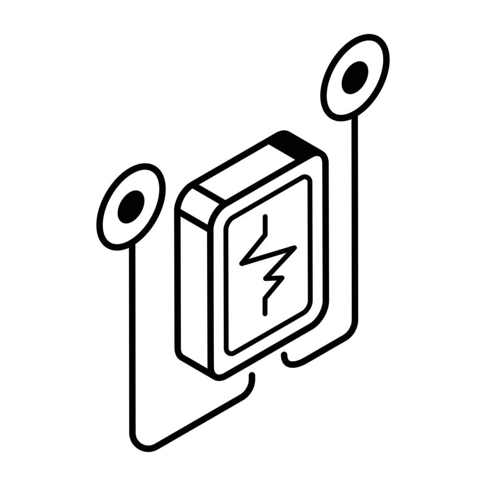 modern handgemaakt isometrisch icoon van bp-apparaat vector