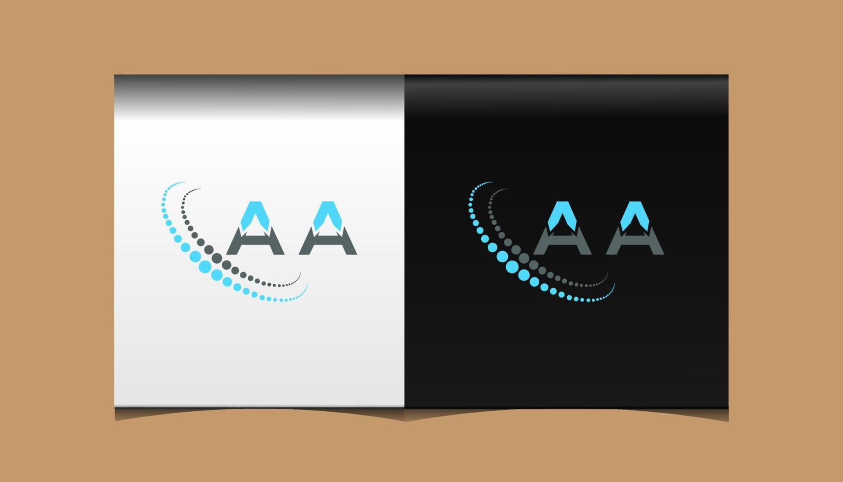 aa letter logo creatief ontwerp. een uniek ontwerp. vector