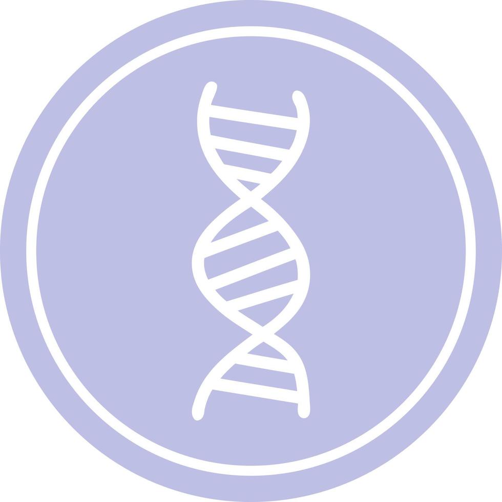 dna keten cirkelvormig pictogram vector