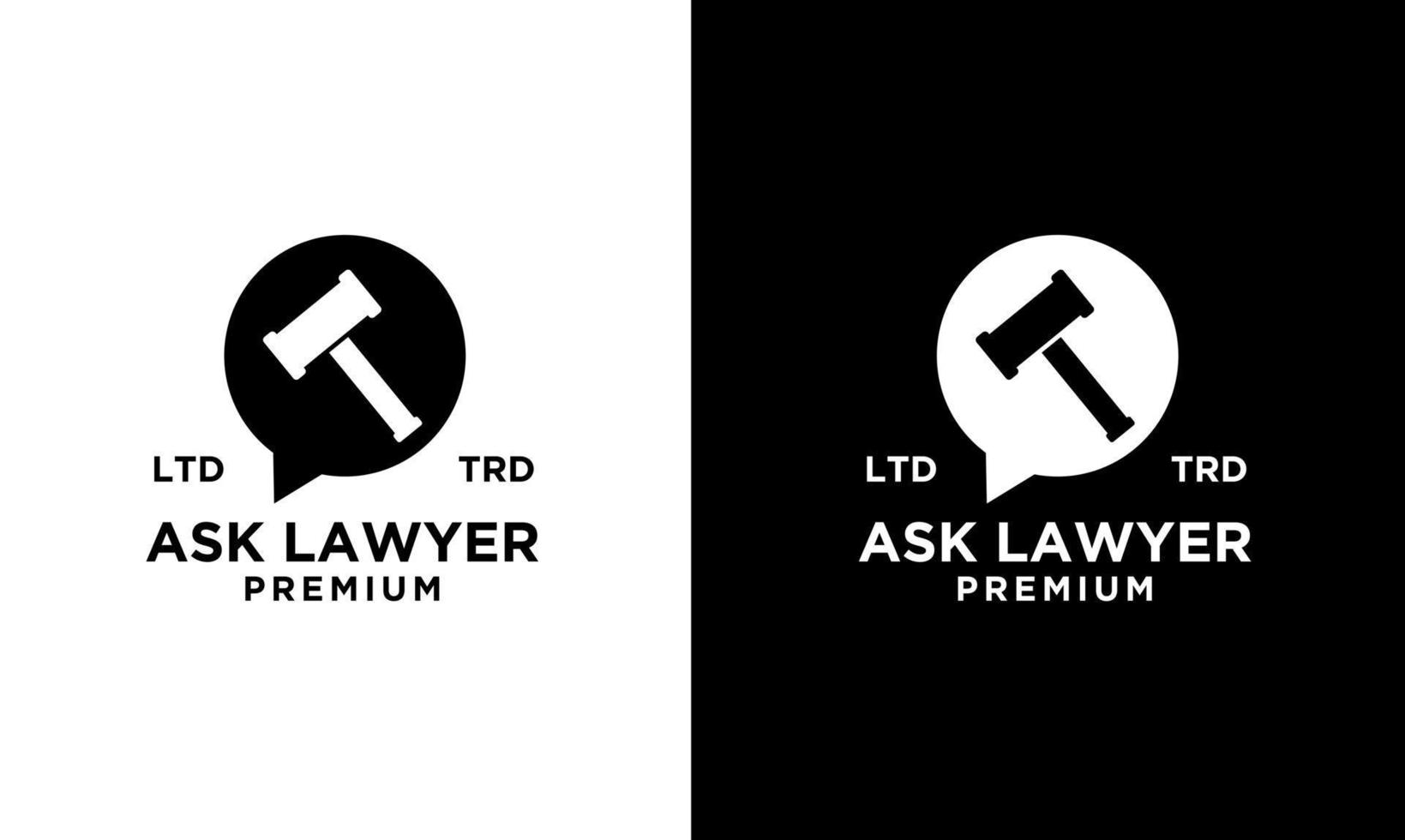 justitie wet praten firma logo pictogram ontwerp vector