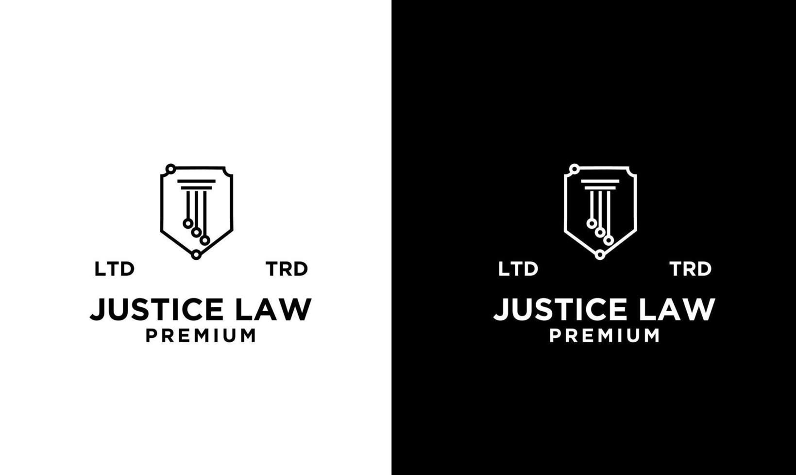 cyber justitie advocatenkantoor logo pictogram ontwerp vector