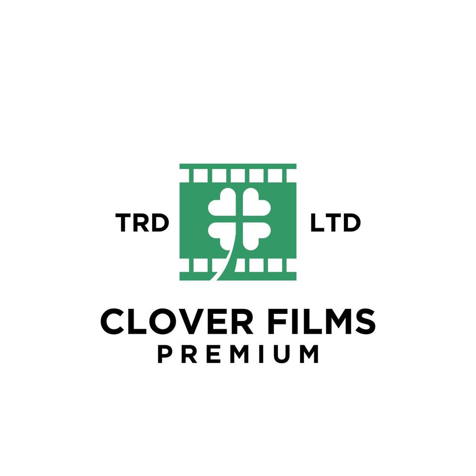 klaver film films logo pictogram ontwerp vector