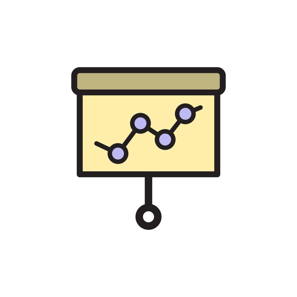 presentatie bord pictogram eps 10 vector