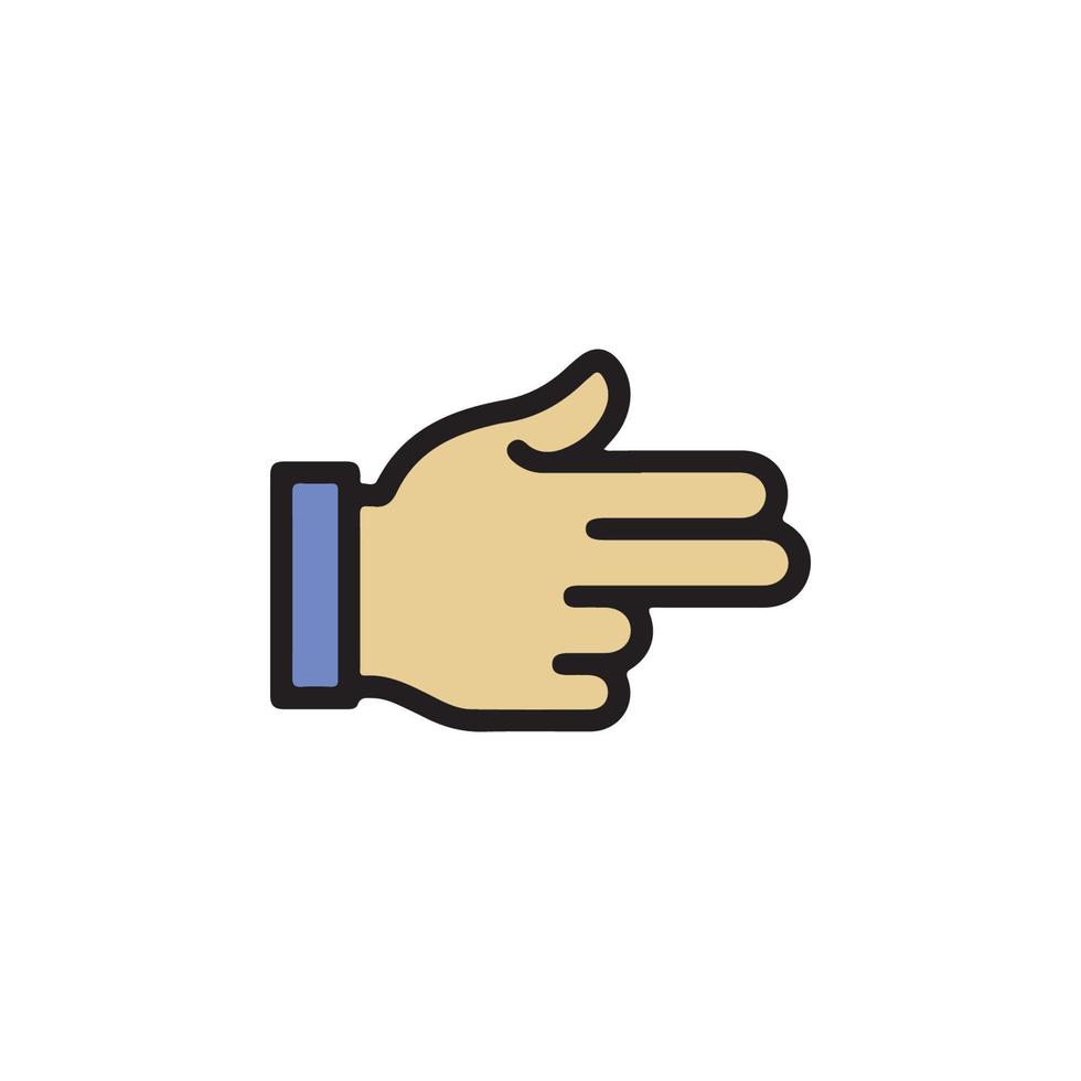 gebaren van menselijke handen pictogram eps 10 vector