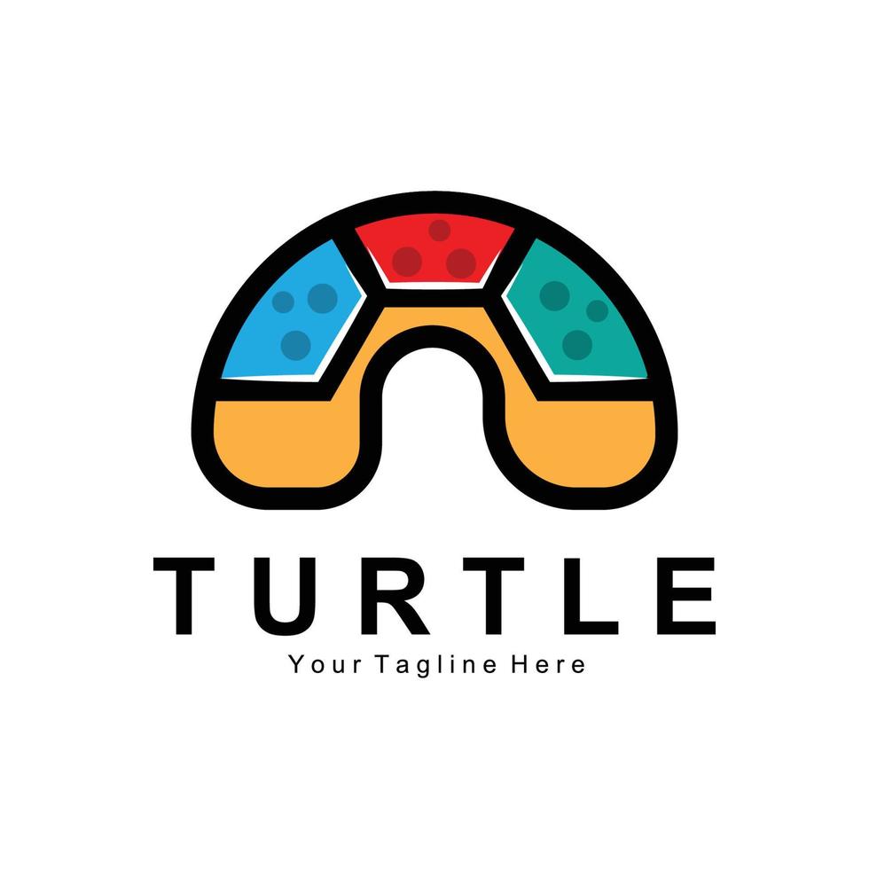 zeeschildpad logo ontwerp beschermd amfibie zeedier pictogram illustratie, vector merk huisstijl