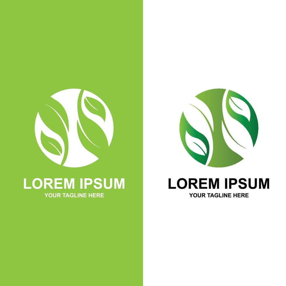 premium kwaliteit groen blad plant logo vector symbool