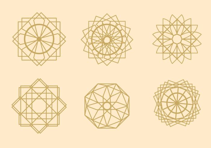 Geometrische Arabesque Vectoren