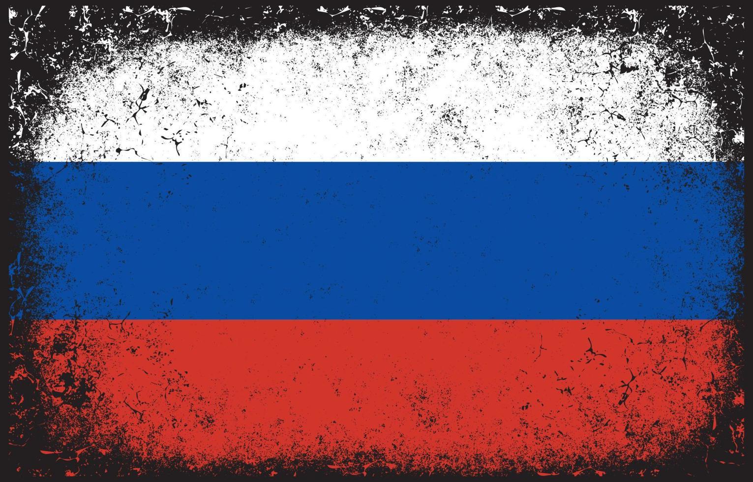 oude vuile grunge vintage rusland nationale vlag illustratie vector