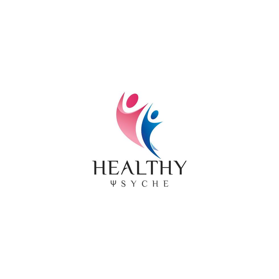 gezondheidslogo-ontwerp, logo's voor de gezondheidszorg, openbare gezondheidszorg, bewerkbare logo-ontwerpsjabloon vector