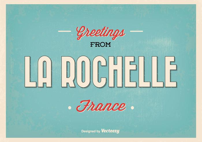 Rochelle France Greeting Illustratie vector