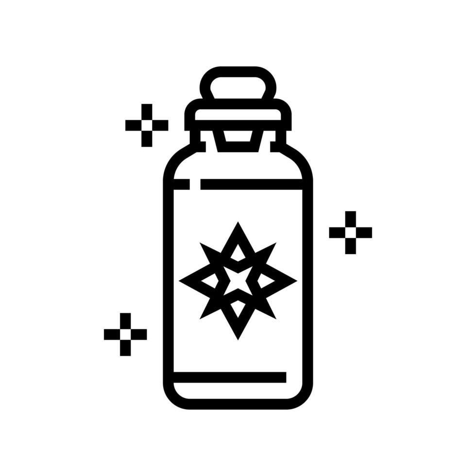 drankje boho lijn pictogram vectorillustratie vector