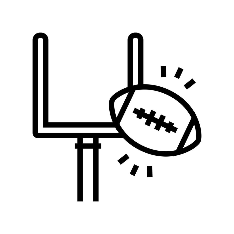rugby extreme sport spel lijn pictogram vectorillustratie vector