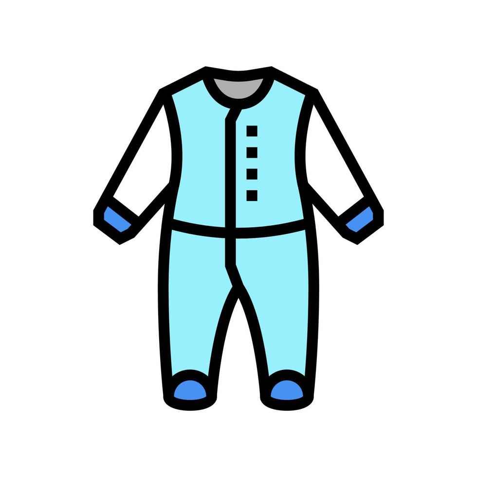 lichaam kleding baby kleur pictogram vectorillustratie vector