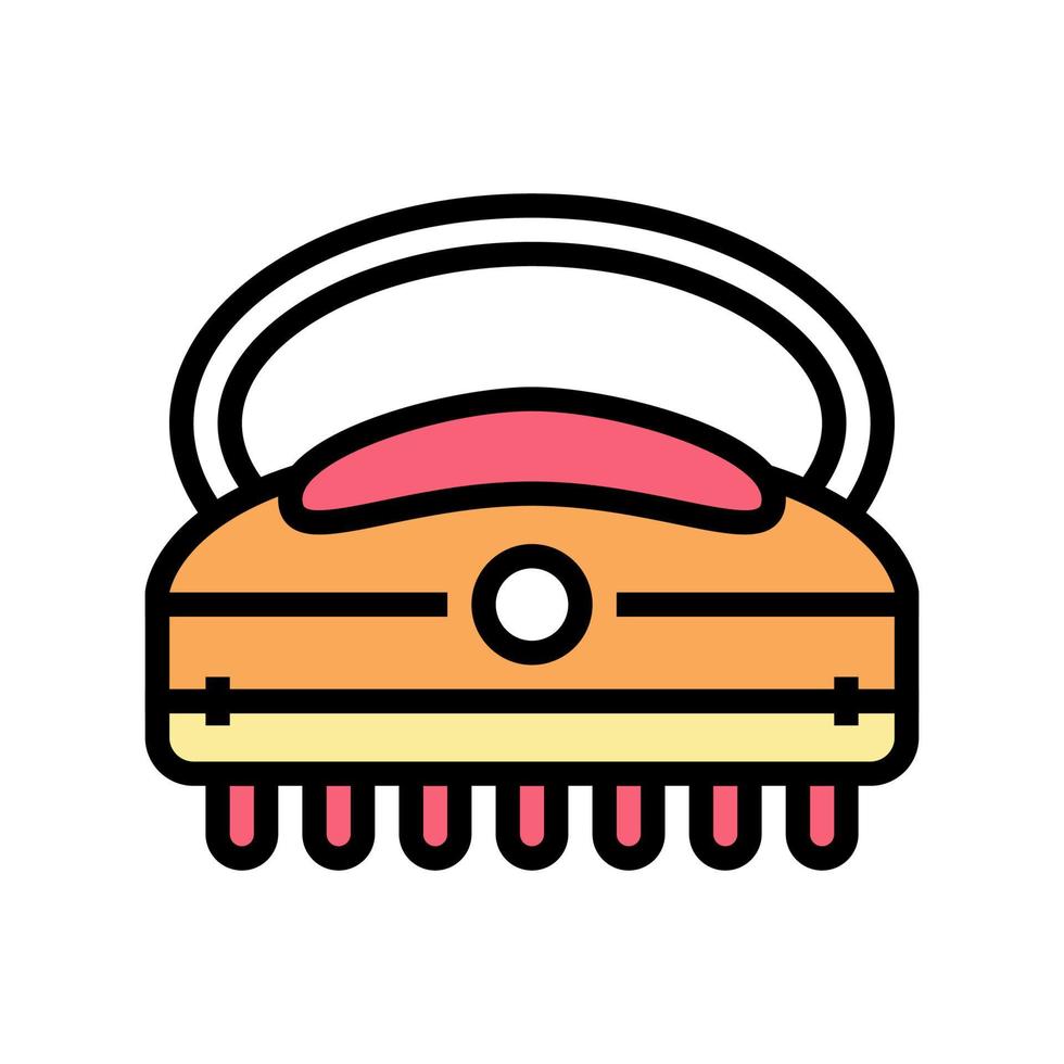 massager spa salon accessoire kleur pictogram vectorillustratie vector