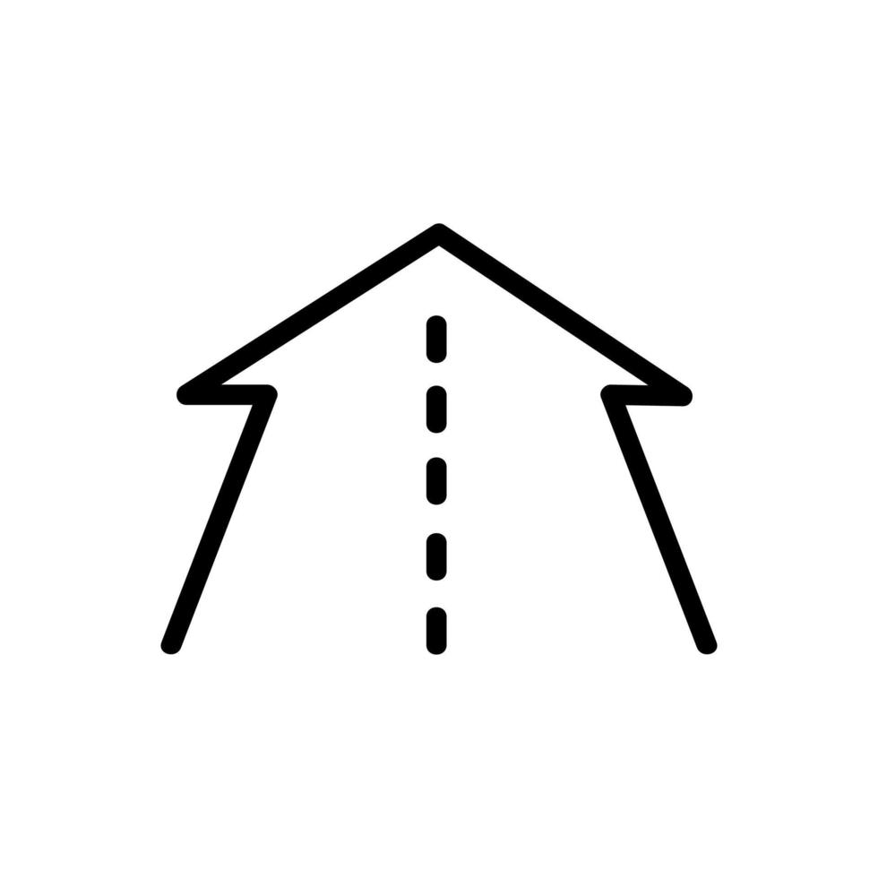 tolweg pictogram vector. geïsoleerde contour symbool illustratie vector