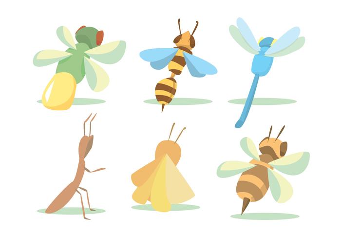 Vliegende Insect Vector Set