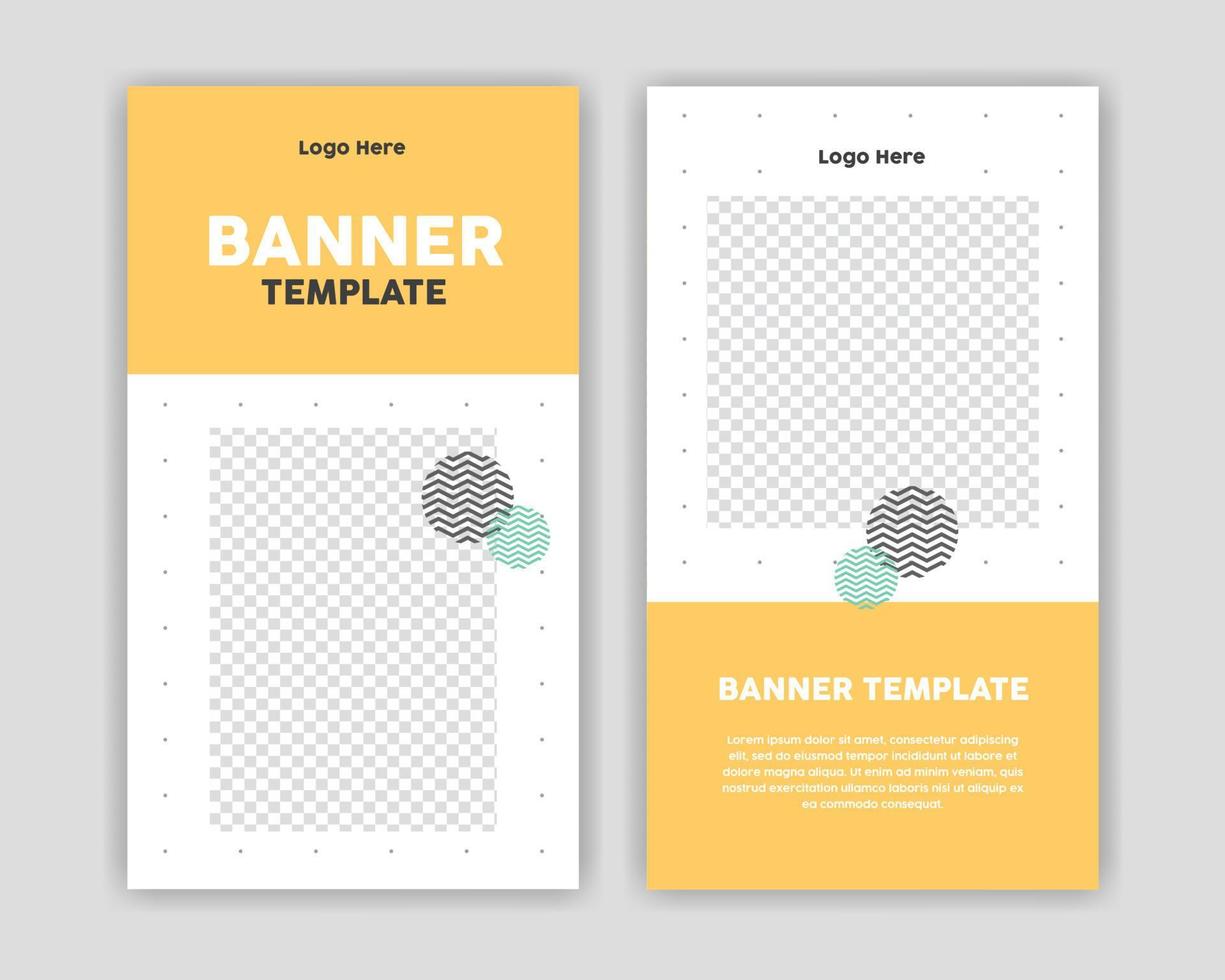 moderne sociale media-bannermalplaatje kan worden bewerkt. iedereen kan dit ontwerp gemakkelijk gebruiken. promotionele webbanners voor sociale media. elegante verkoop en kortingspromo - vector. vector