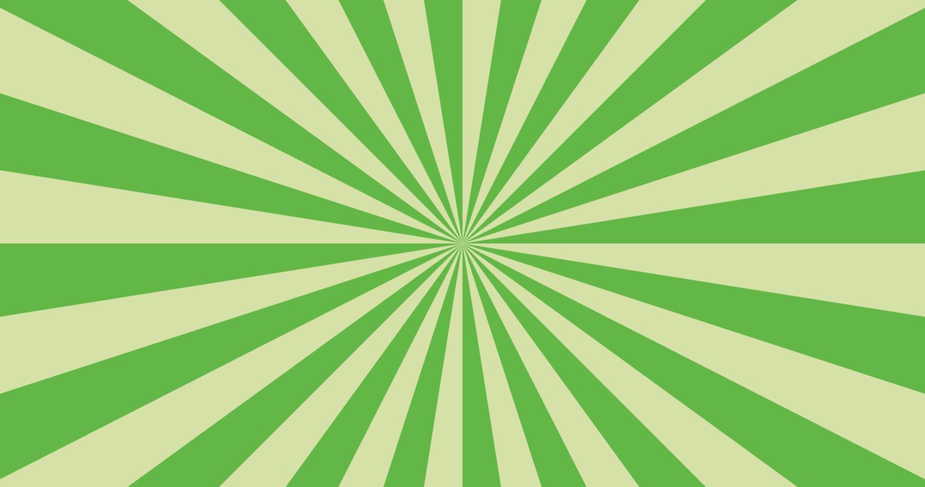 abstracte explosie achtergrond in gradiënt groene kleur. verblindingseffect in Aziatische stijl. zonneschijn fonkelingspatroon. vectorillustratie van een radiale straal. smalle straal. voor achtergronden, posters, banners, covers. vector