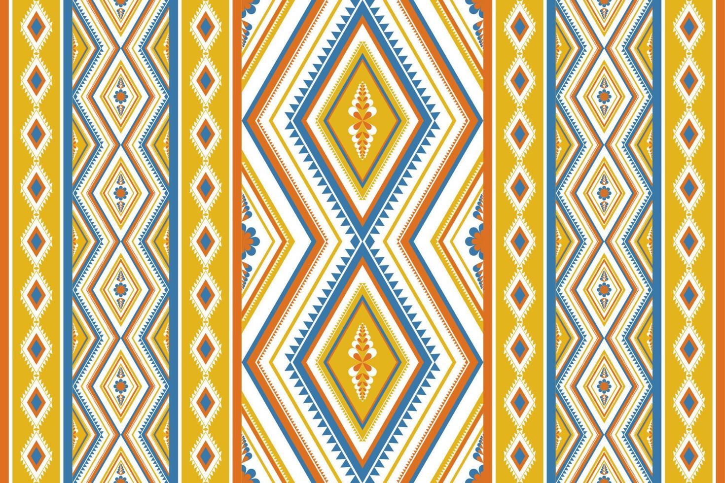 geometrische etnische naadloze patroon. bloem decoratie. gestreepte Azteekse stijl. ontwerp voor achtergrond, behang, vectorillustratie, stof, kleding, batik, tapijt, borduurwerk. vector