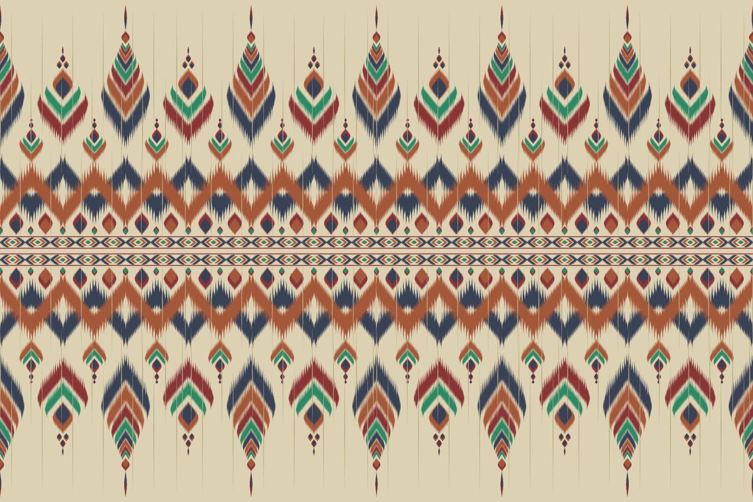 abstracte etnische ikat kunst. naadloze patroon in tribal. gestreepte Mexicaanse stijl. ontwerp voor achtergrond, illustratie, verpakking, kleding, batik, stof, borduurwerk. vector