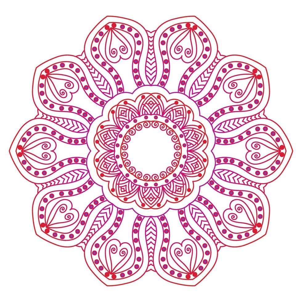 mandala-ontwerp voor kleurboeken. vintage mandala decoratieve ronde ornamenten. vector