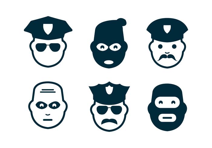 Goed Guy Bad Guy Vector Avatars