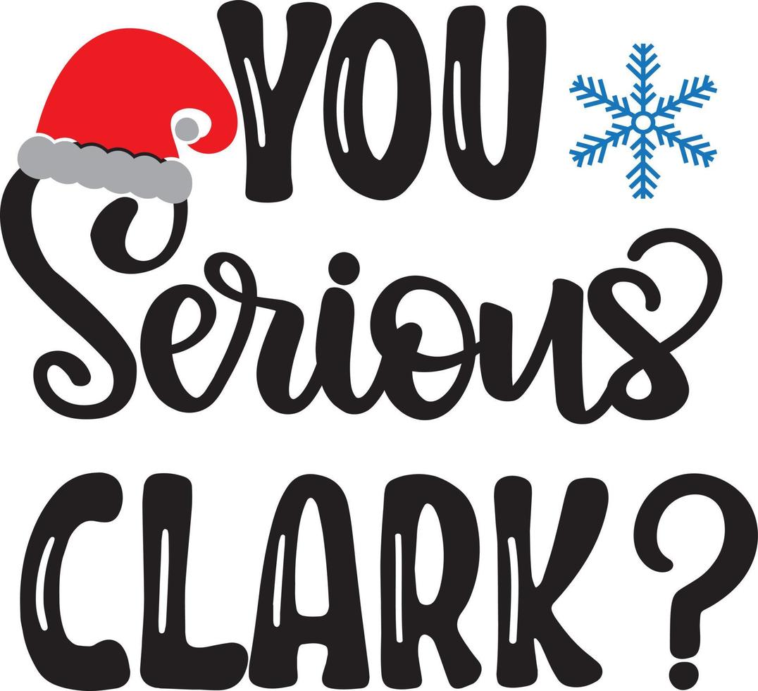 jij serieuze clark 2 kerst vectorbestand vector