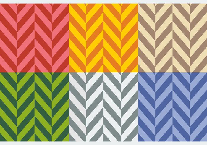 Gratis Platte Kleuren Herringbone Patronen vector