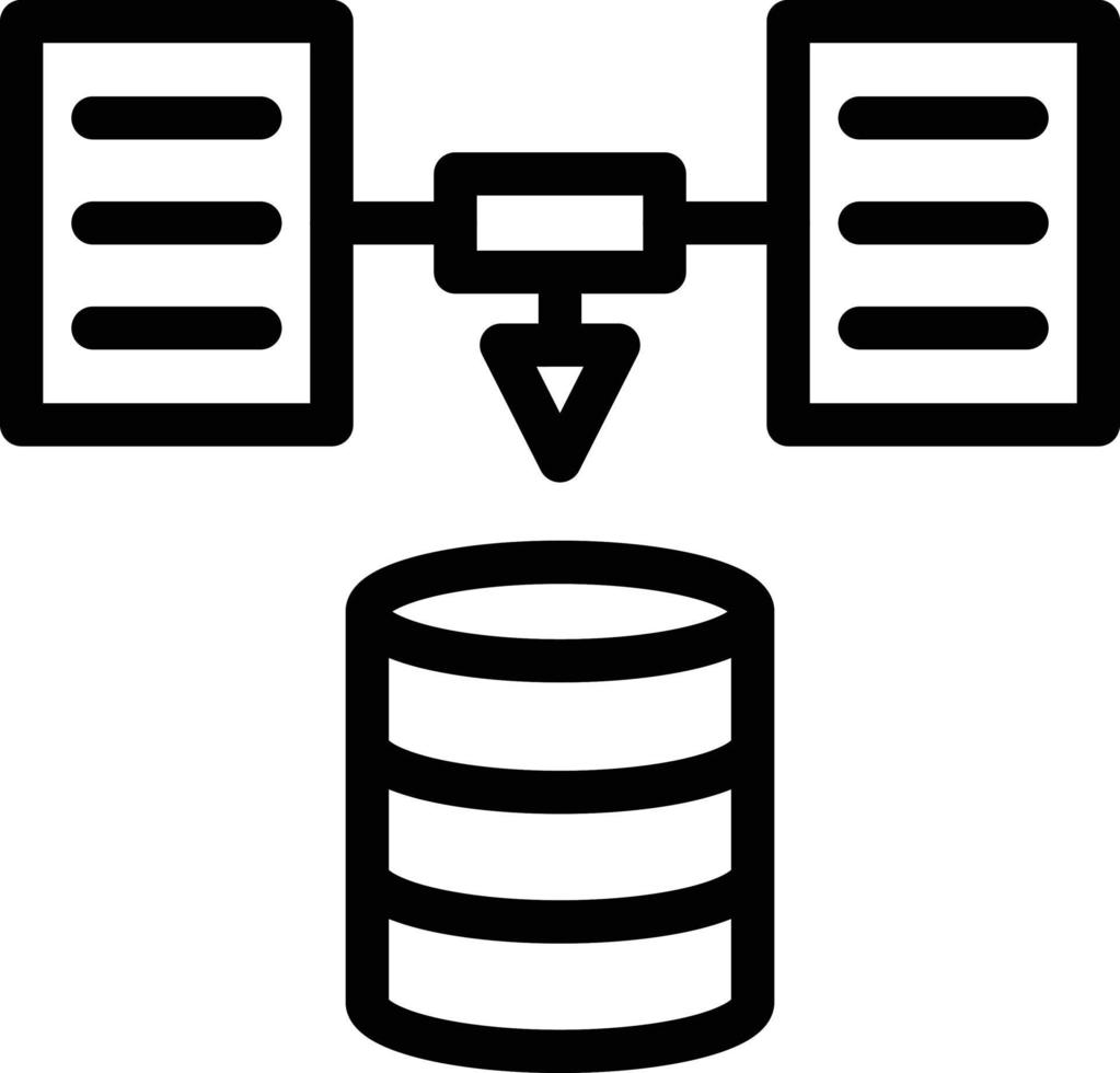 lijnpictogrammen voor analyses vector