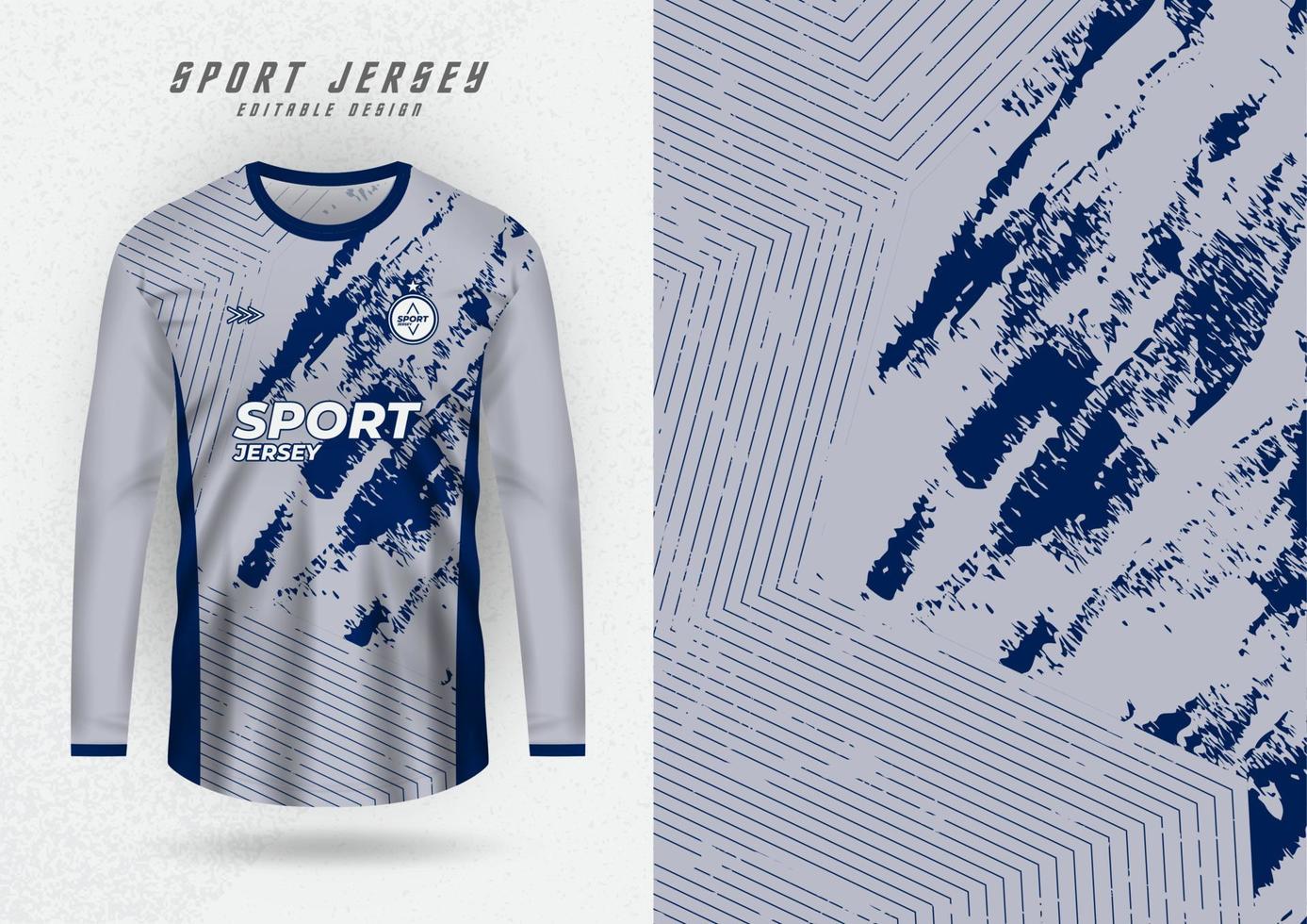 achtergrondmodel voor sportshirts, shirts, hardloopshirts, grijze en marineblauwe strepen. vector