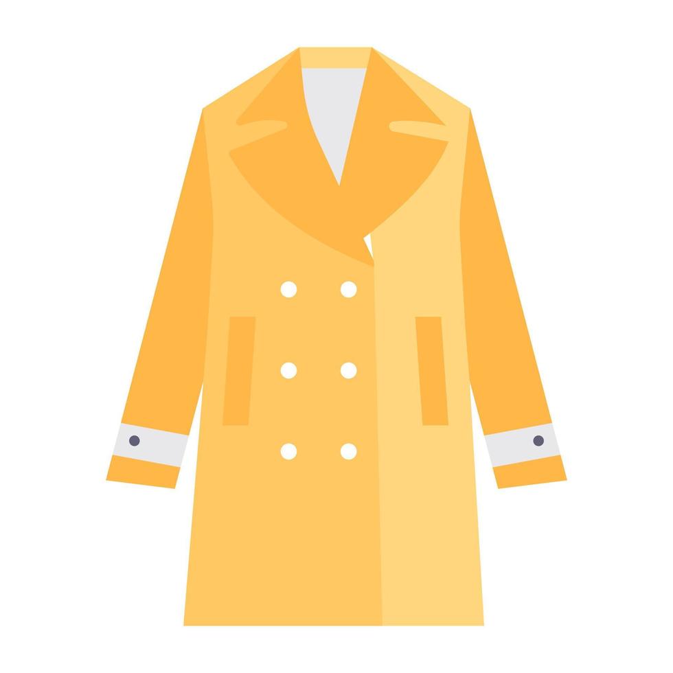 een uniek design icoon van vrouwelijke jas vector