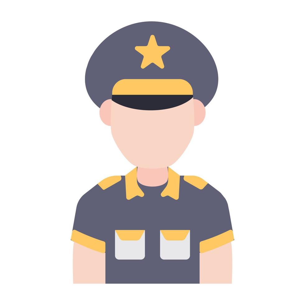 perfect design icoon van politieagent vector