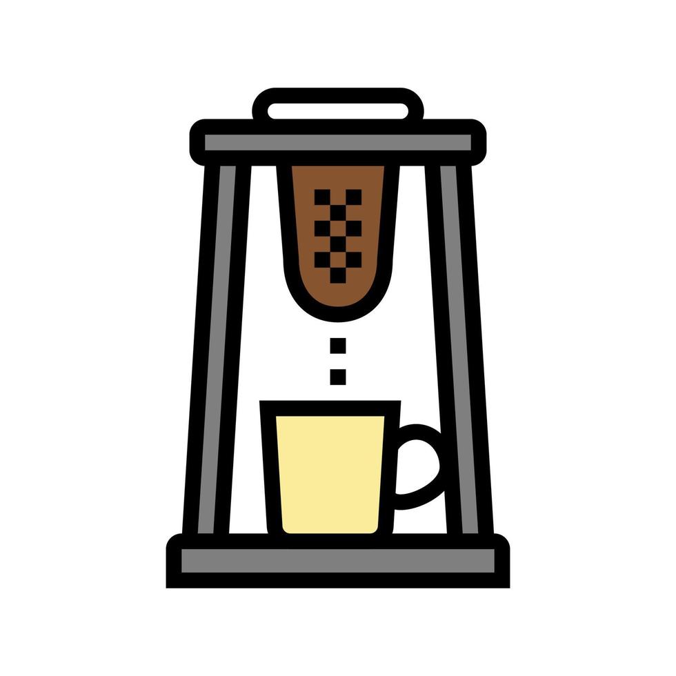 Chorreador koffie kleur pictogram vectorillustratie vector