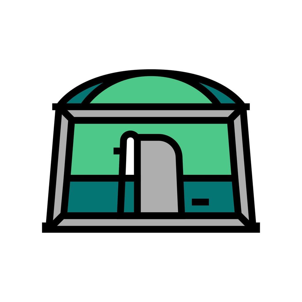 tent camping kleur pictogram vectorillustratie vector