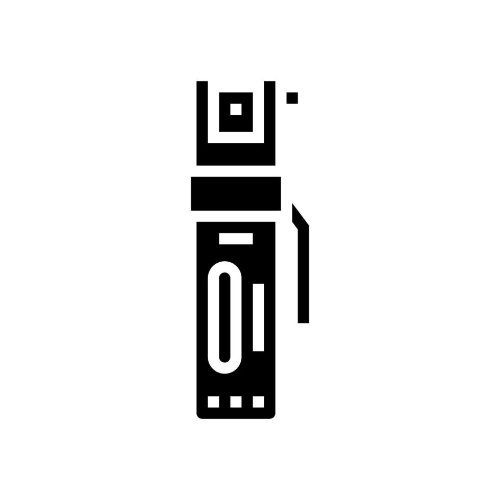 pepperspray glyph pictogram vectorillustratie vector