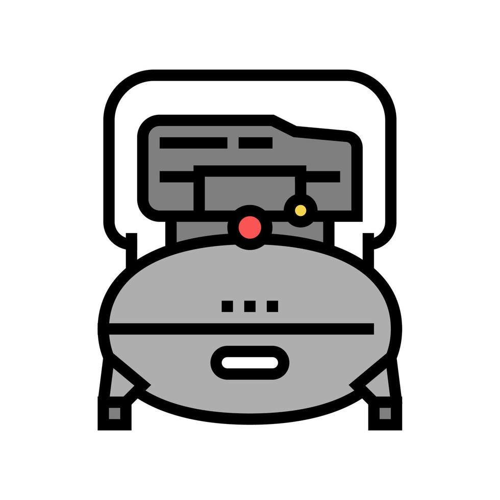 industrie luchtcompressor kleur pictogram vectorillustratie vector