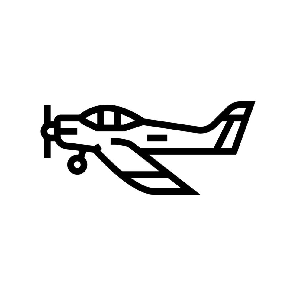vliegtuig vlucht school lijn pictogram vectorillustratie vector