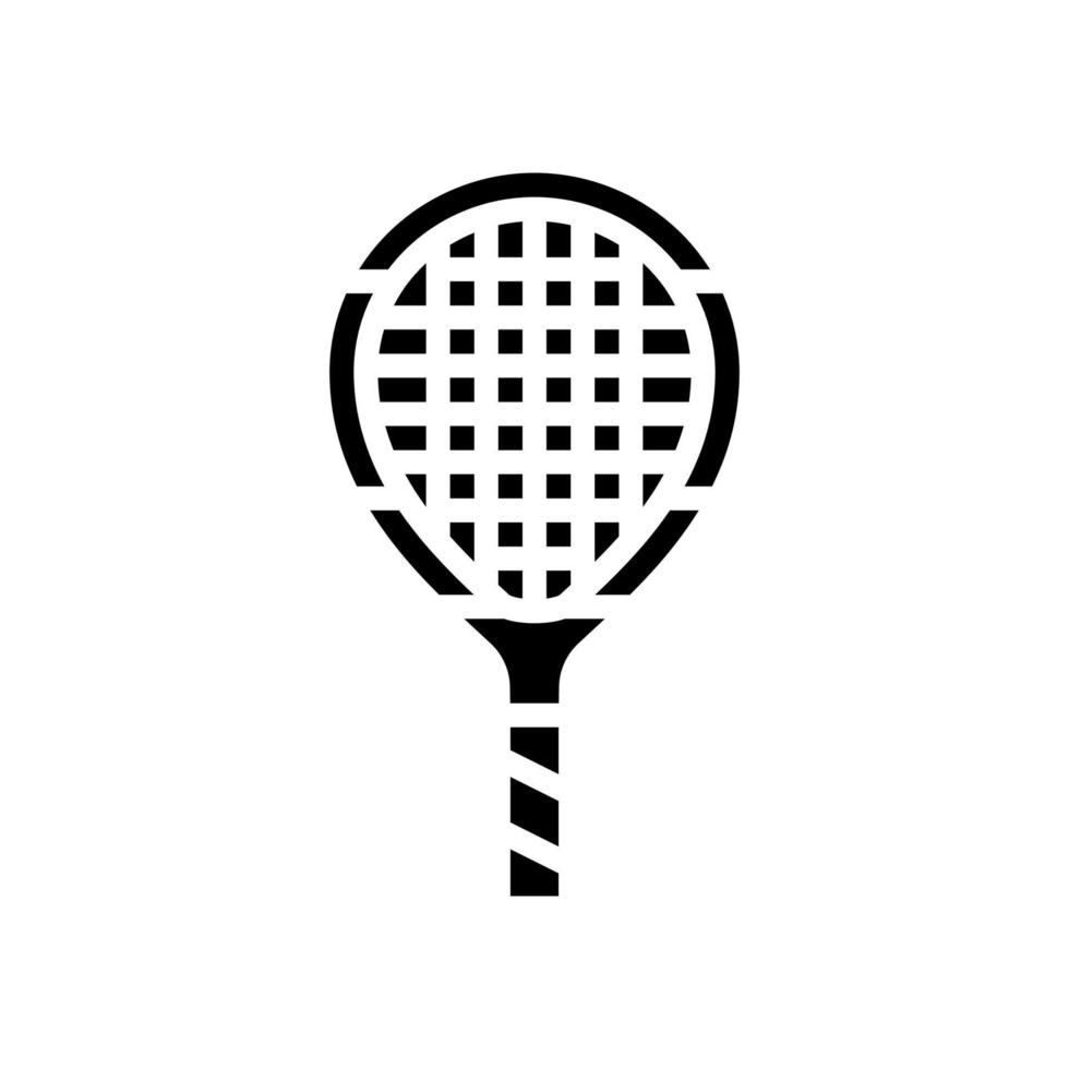 junior tennisracket glyph pictogram vectorillustratie vector