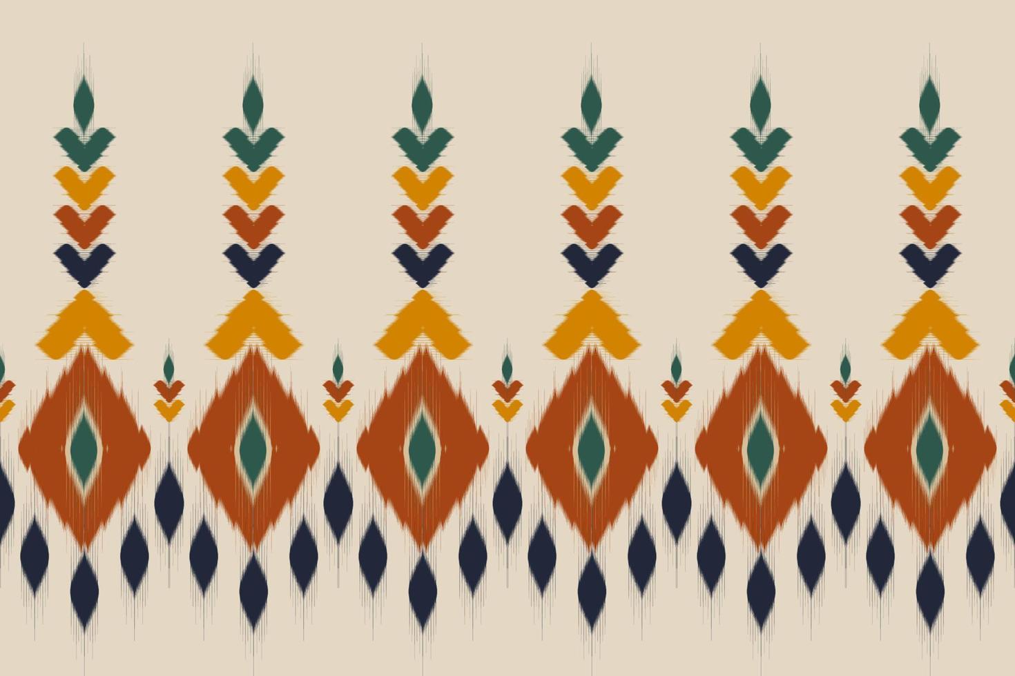 abstracte etnische patroon kunst. ikat naadloos patroon traditioneel. Amerikaanse, Mexicaanse stijl. ontwerp voor achtergrond, behang, vectorillustratie, stof, kleding, tapijt, textiel, batik, borduurwerk. vector