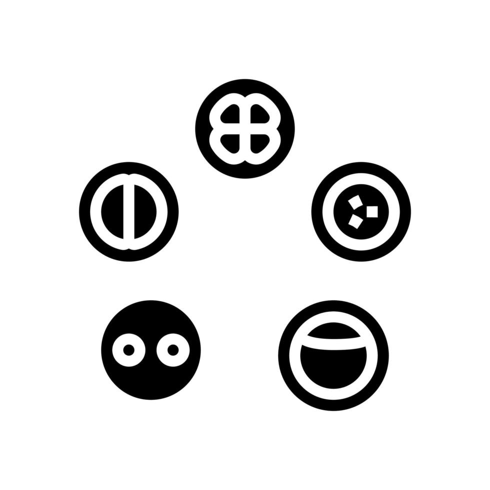 cel ontwikkeling glyph pictogram vectorillustratie vector