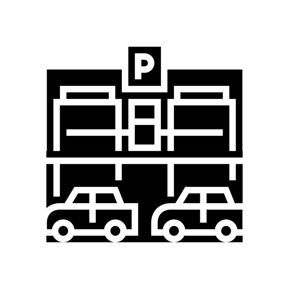 apparatuur parkeren lijn pictogram vectorillustratie vector