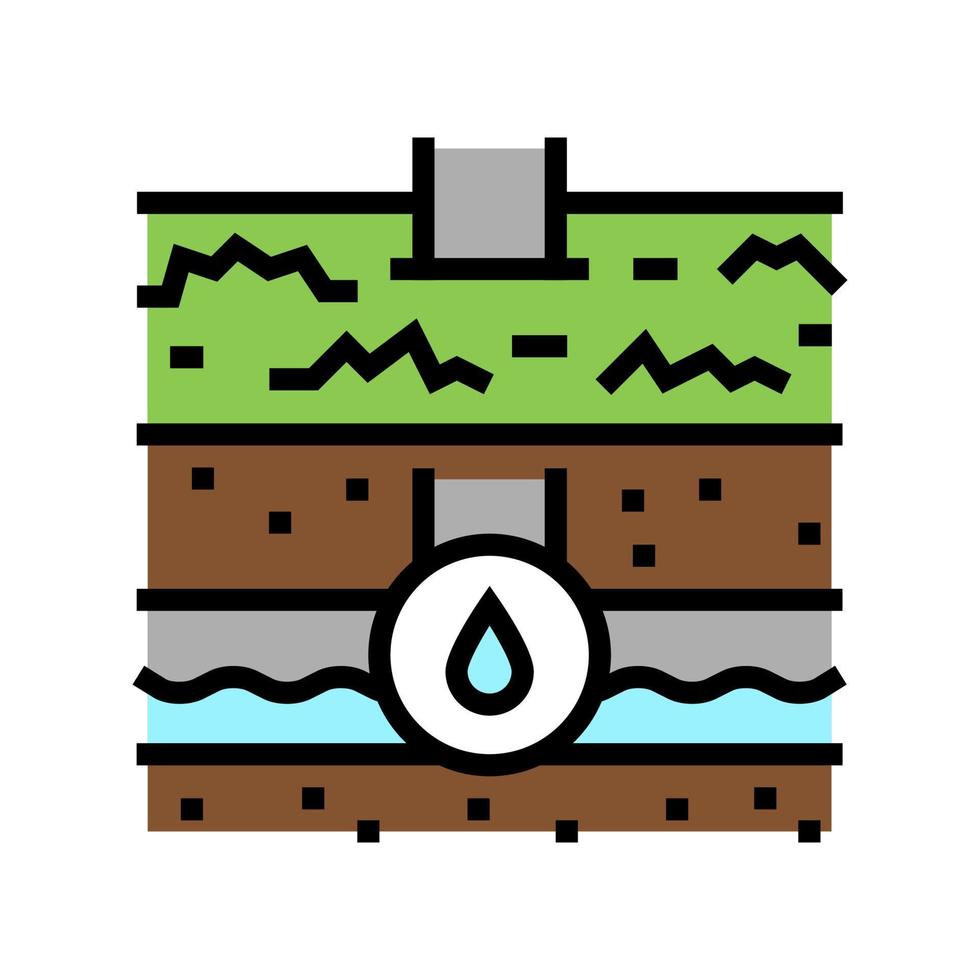 water communicatie land kleur pictogram vectorillustratie vector