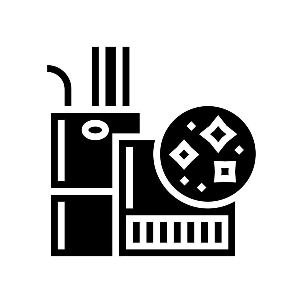 binnenluchtkwaliteit glyph pictogram vectorillustratie vector