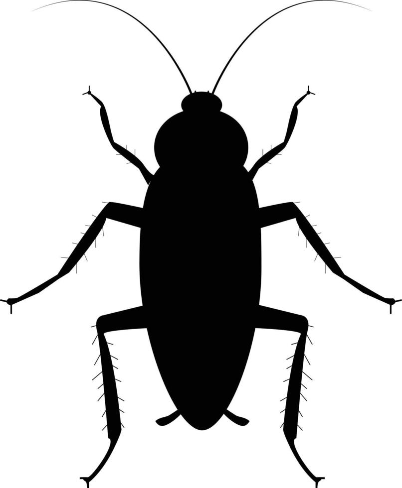 kakkerlak bug pictogram op witte achtergrond. kakkerlak teken. vlakke stijl. insectenspray en insecticide symbool. vector