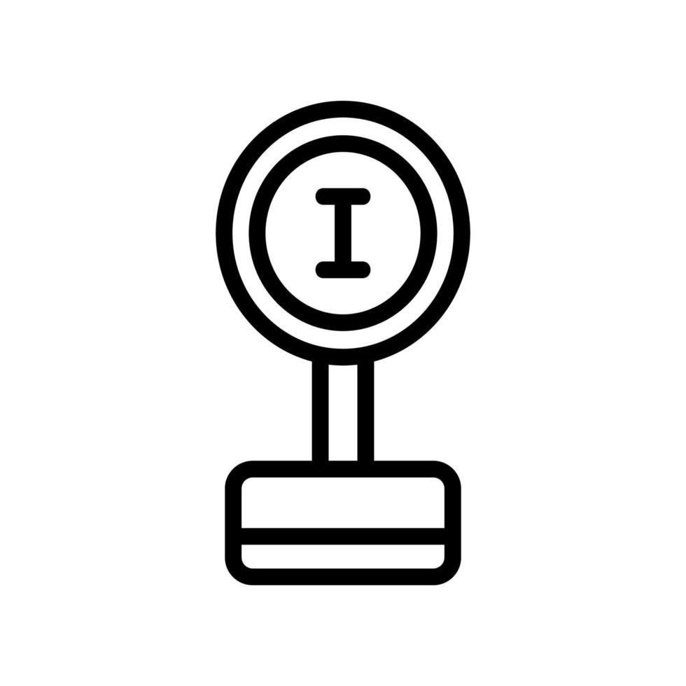 de prijs trofee pictogram vector. geïsoleerde contour symbool illustratie vector