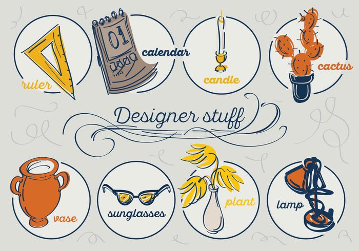 Gratis Designer Stuff Vector Achtergrond