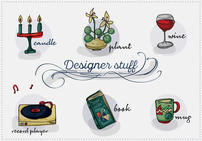 Gratis Designer Stuff Vector Achtergrond