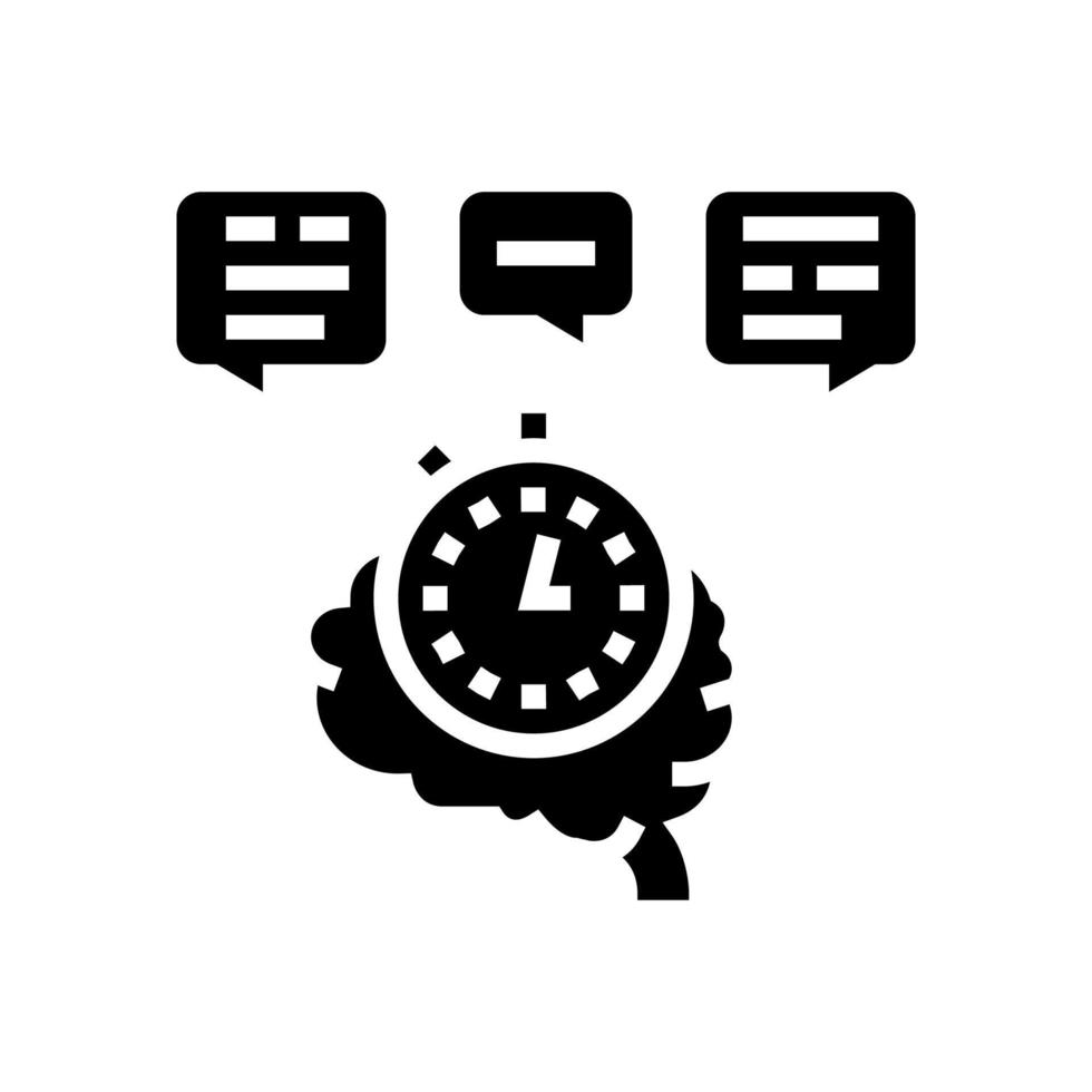 brainstormen op forum glyph pictogram vectorillustratie vector