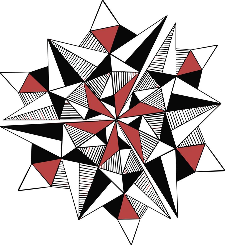 zwart-wit mandala voor kleurplaat. vector illustratie