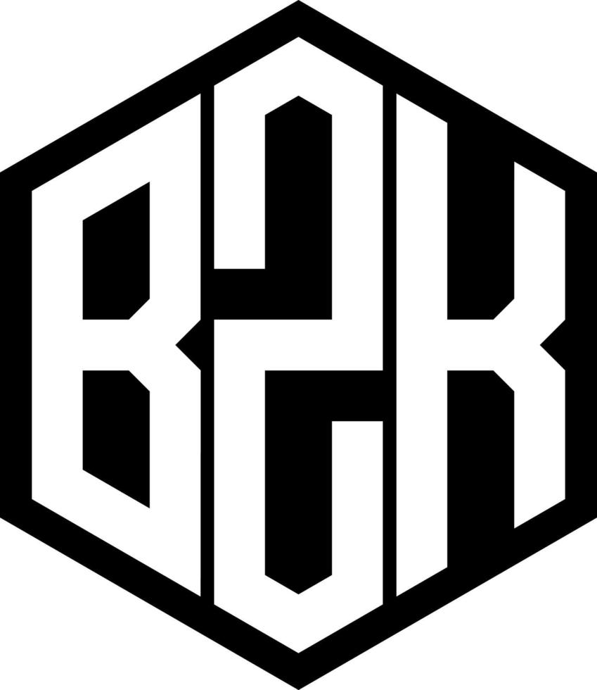 b2k monogram logo vector